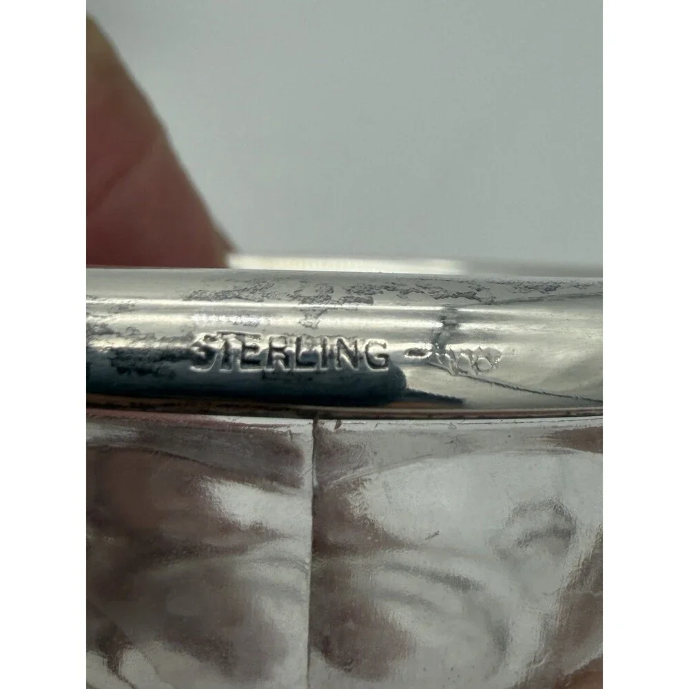 Antique Art Deco Sterling Silver Tea Strainer & Stand & Cup Webster Set Complete